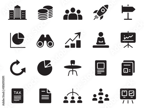 Business icons collection for presentations and digital projects