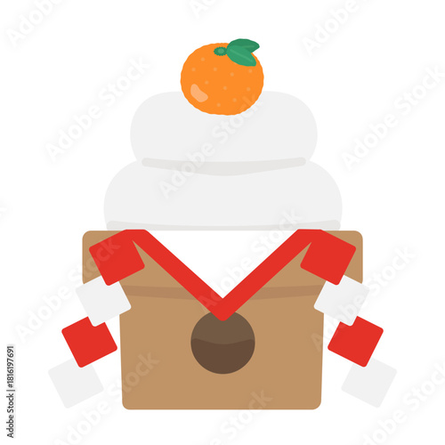 鏡餅　イラスト