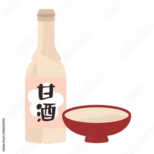 甘酒　イラスト