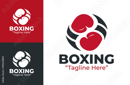 Boxing Logo Bold Combat Athlete Emblem