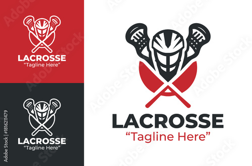 Lacrosse Logo Clean Modern Stick Mark