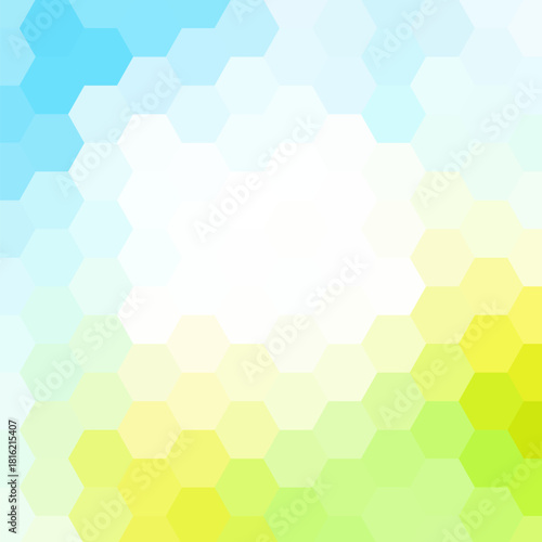 Color geometric background. Hexagonal abstract vector background in polygonal style. eps 10