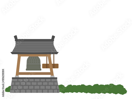 除夜の鐘　イラスト