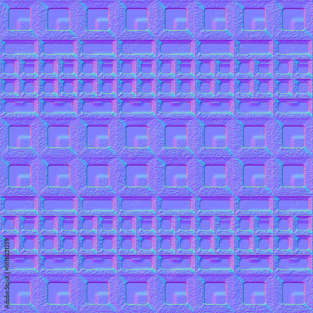 Obraz premium Seamless normal map glass texture high resolution texture. Grunge filter.