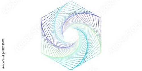 Halftone circular design elements set (gradient color)eps 10.