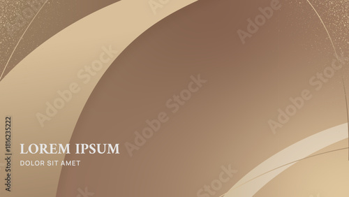 abstract gold curve, glitter background. Simple, elegant, luxury background. Suitable for card, invitation, certificate or other creative project