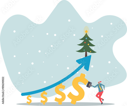 Increase revenue, income or wealth management growing investment asset to make profit or earning, financial economy, saving or investing .about a man and his life.