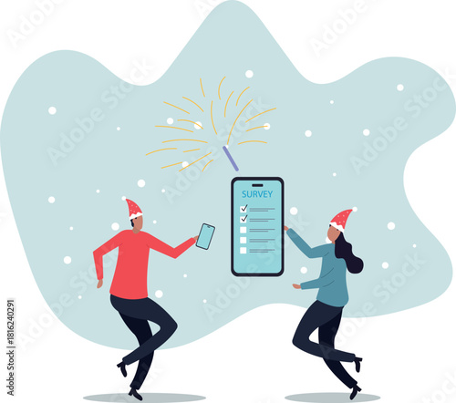 Online survey questionnaire, poll, opinion or customer feedback using internet.about a man and his life.