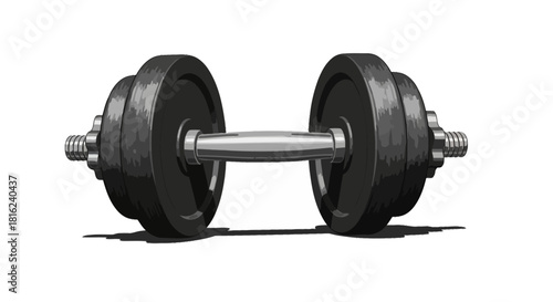 dumbbell isolated on white background