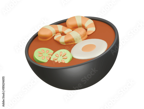 thailand food icon 3d illustration render