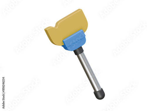 glass wiper icon 3d illustration render