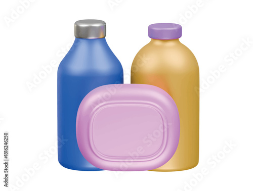 cleaning product icon 3d illustration render