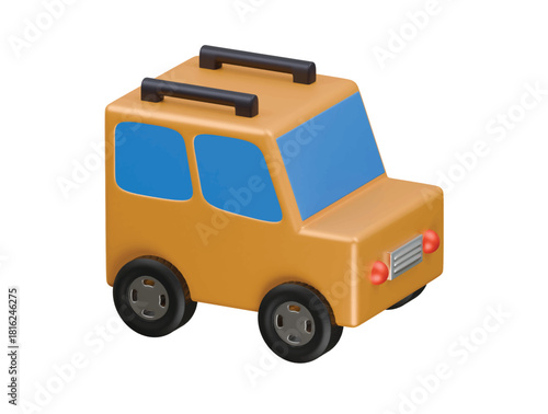 all terrain vahicle icon 3d illustration render