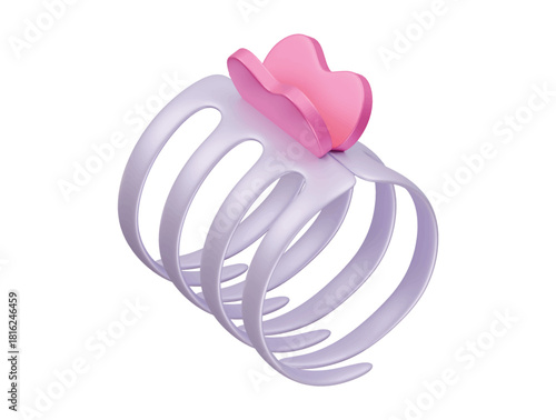 claw clip icon 3d illustration render