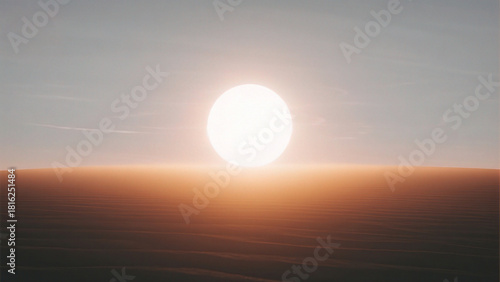 Fototapeta Naklejka Na Ścianę i Meble -  Sunset over sand dunes