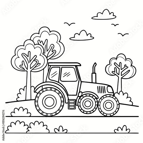 Tractor with Simple Trees 1