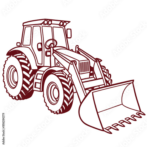 Tractor with Bucket Loader