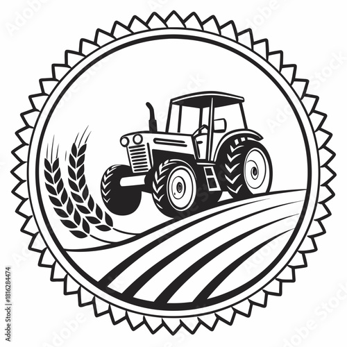 Tractor Outline Badge
