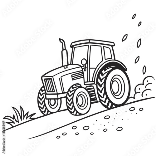 Tractor with Mud Splash 1