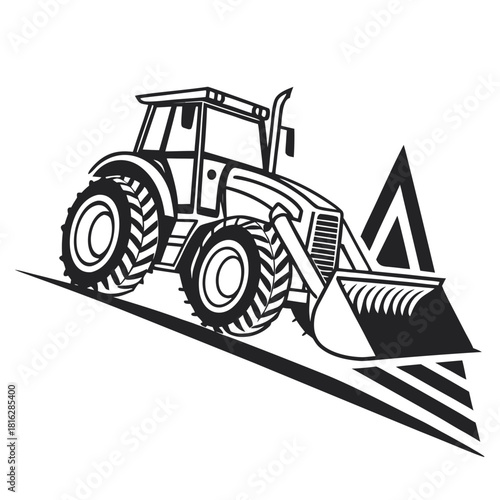 Tractor Side Profile Icon 1