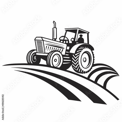 Tractor Outline Logo 1