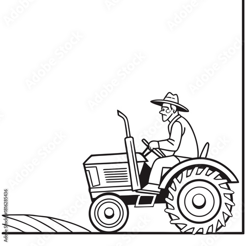 Tractor with Farmer
