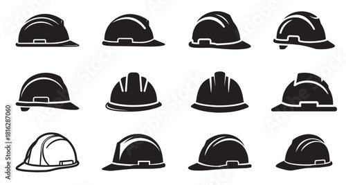 Set of Hard hat icon, Hard hat vector