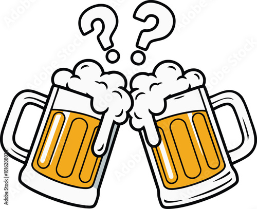 Enjoy a happy hour with cold craft beer and questions over the important decisions of the day