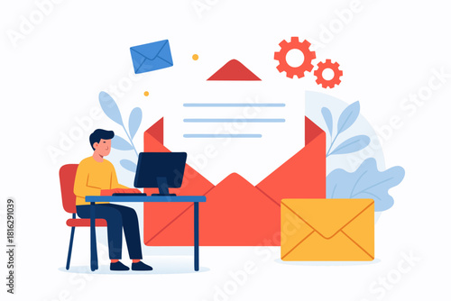 Streamline workflow with email automation, connect with customers, email marketing campaign, boost productivity with digital solutions