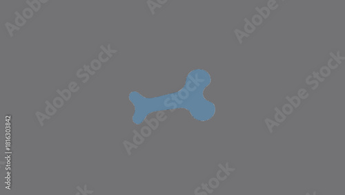 Minimalist Orthopedic Bone Icon Vector