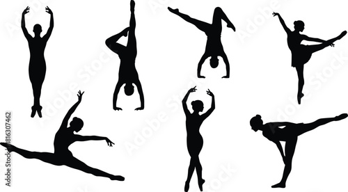 ballet dancers silhouettes