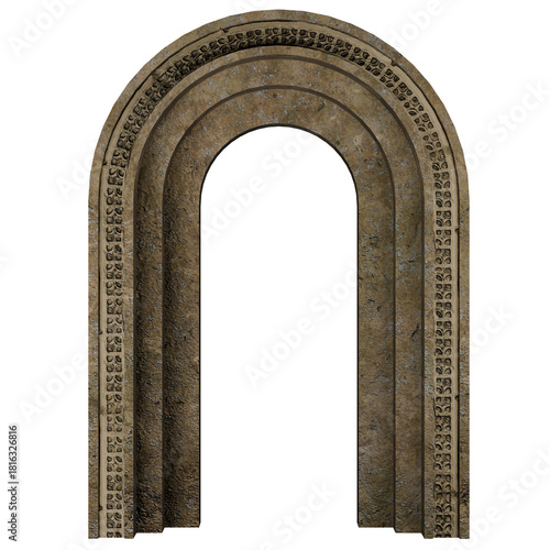 Wallpaper Mural Ancient Rounded Gate Historic Stone Arch Entrance Torontodigital.ca