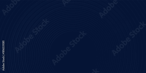 Panoramic color blue glowing geometric lines on dark blue background nice. Texture abstract simple