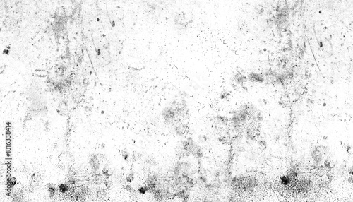 Foto Aged grunge texture with black speckles and smudges on white background, evoking