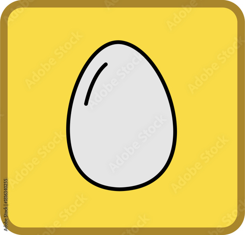 vector illustration of an easter egg