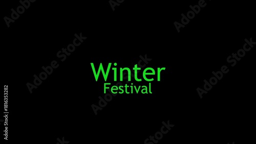 Winter Festival Effects Blur By Word