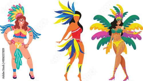 girls in bikini vector