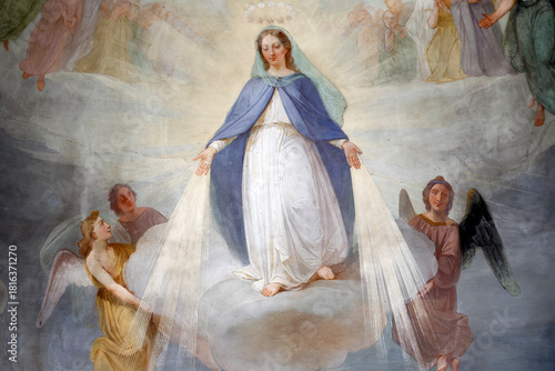 Saint Agatha Church.Assumption of the Blessed Virgin.  Rumilly. France.