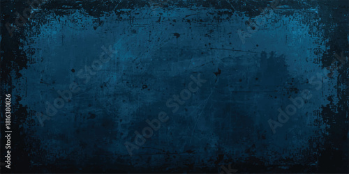 Abstract dark blue textured background with soft, cloudy, and organic surface. Natural grunge appearance with smooth tonal texture.Distressed Wall Surface with Subtle Spotlight Effect.