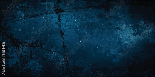 Abstract dark blue textured background with soft, cloudy, and organic surface. Natural grunge appearance with smooth tonal texture.Distressed Wall Surface with Subtle Spotlight Effect.