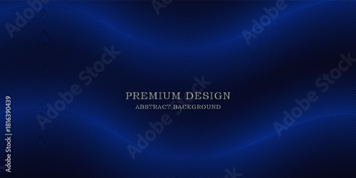 Premium background design with diagonal dark blue line pattern. Vector template for digital luxury banner, invitation, voucher, certificate. Eps10