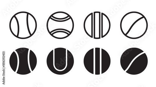 a collection of six circular graphic elements featuring varying internal line designs perfect for modern design projects on transparent background silhouette
