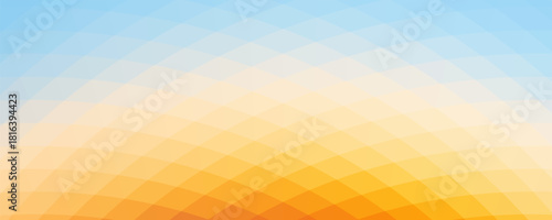 Geometric orange blue background with triangle square polygon mosaic pattern.Abstract background design.Vector illustration.