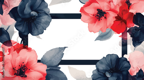 Red poppy flowers bloom in nature, showcasing the beauty of spring and summer floral design