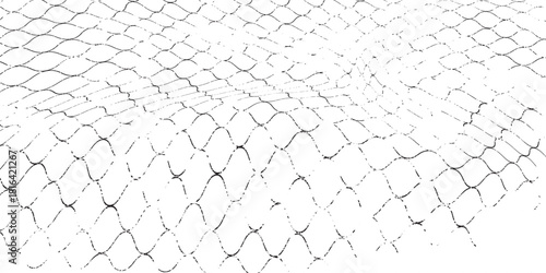 Mesh texture for fishing nets. Grunge pattern for sportswear or soccer goal, volleyball net, basketball hoop, hockey, athletics. Grunge background