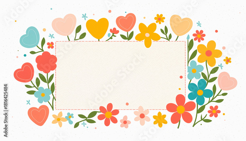 textured beige card with co...
