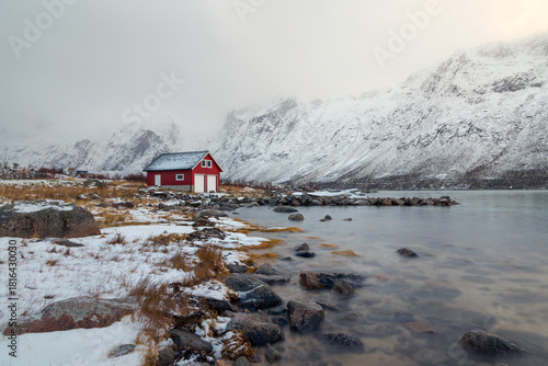 House in the snow, Norway