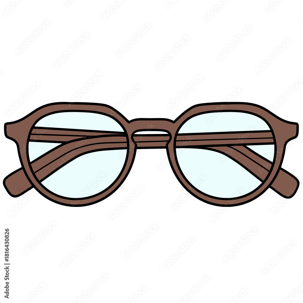 Fototapeta premium Brown Glasses Frame