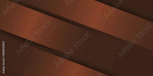 abstract futuristic brown glowing rounded lines on brown background.