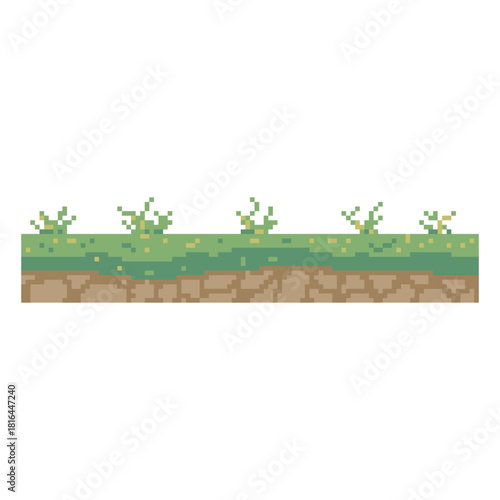 green land terrain pixel art